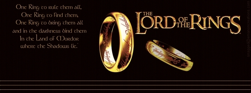 The Lord Of The Rings Facebook Timeline Cover