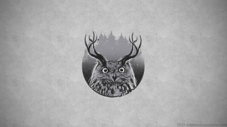 Abstract Owl Horns Wp