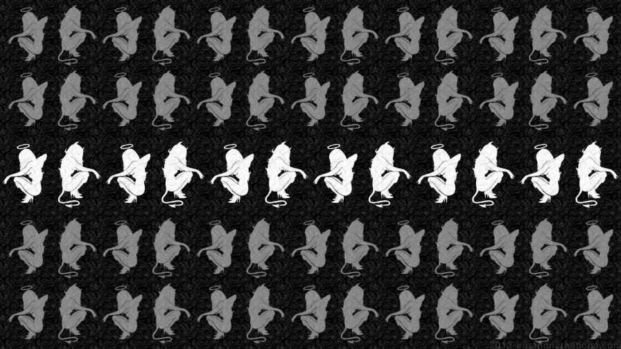 Black White Devil Angel Wp