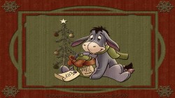 Blue Xmas Eeyore Wp