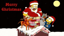 Christmas Simpsons Wp 01