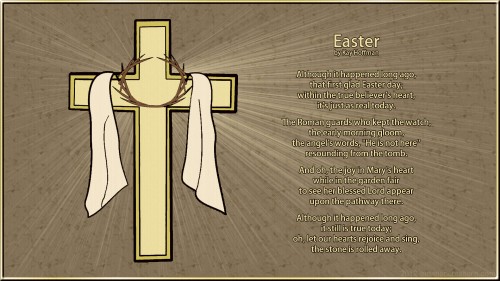 Easter Cross Poem Hd Wp 01