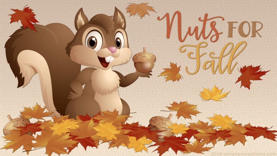 Fall Squirrel Wp 02