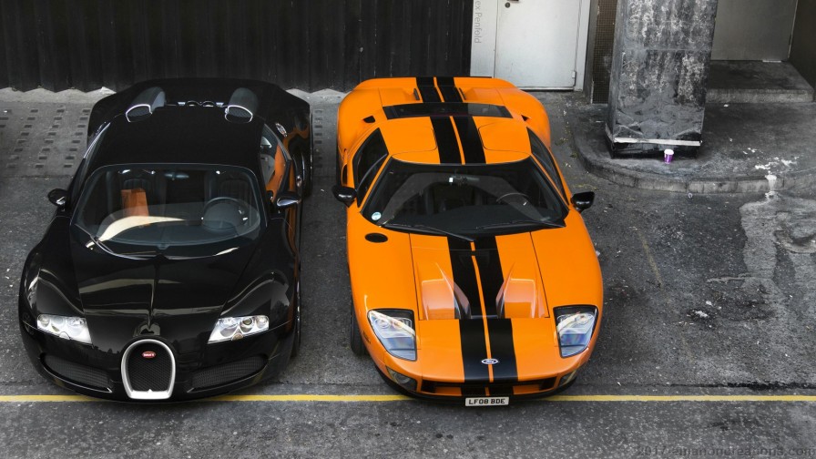 Ford Gt Bugatti Veyron Wp