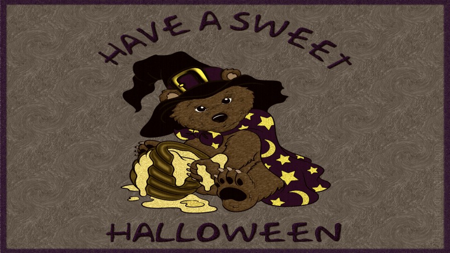 Halloween Bear Wp 01