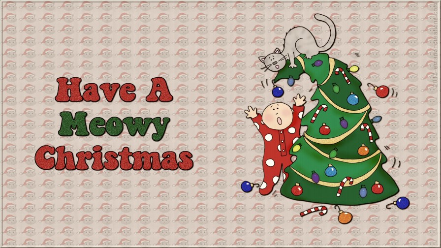 Meowy Christmas Wp 01