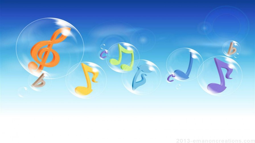 Music Bubble Notes Wp