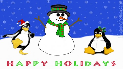 Penguin Xmas Wp