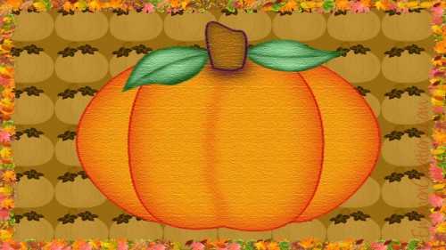 Pumpkin & Leaf Wp