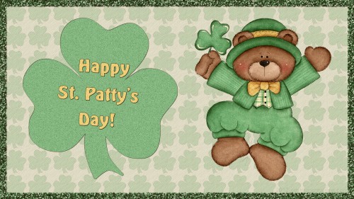 Shamrock Bear Hd Wp