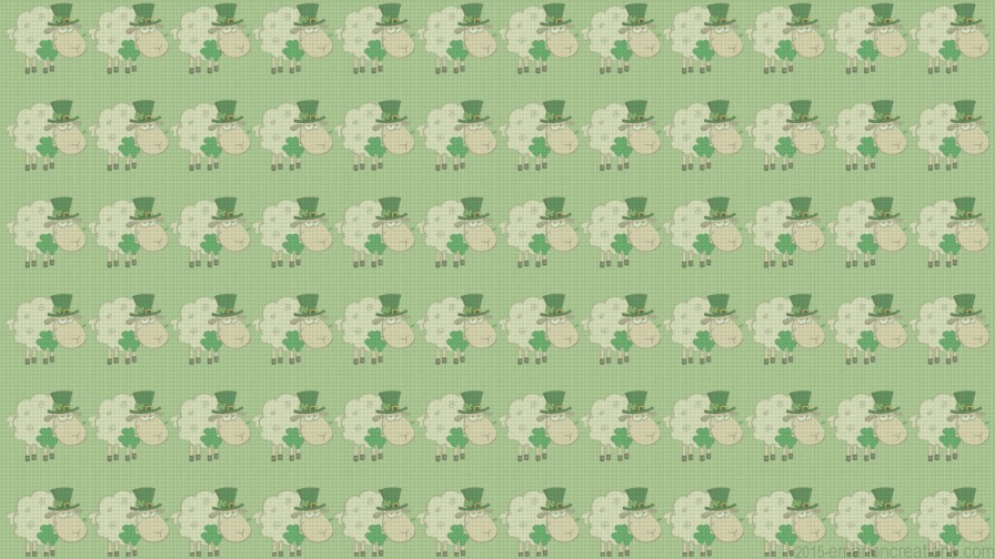 St Patricks Day Sheep 01