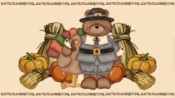 Tgiving Bear Hd Wp