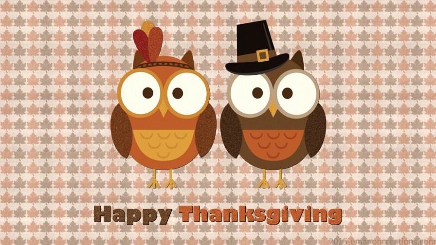 Thanksgiving Owls Wp 01