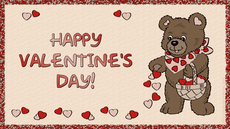 Valentine Heartbear Hd Wp