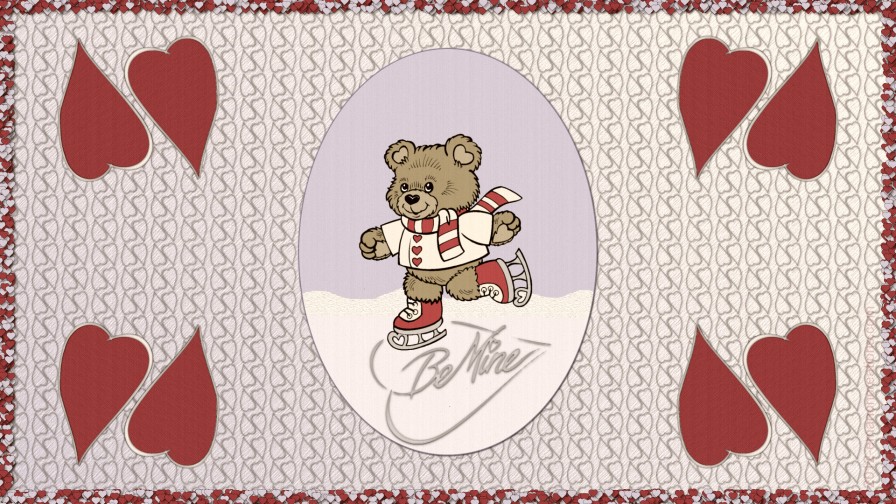 Valentine Skatebear Hd Wp