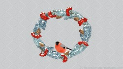 Winter Wreath Wp 01