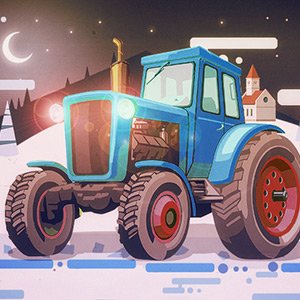 Christmas Tractor Racing