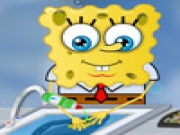 Spongebob Washing Dishes