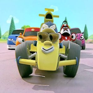 Yellow Racing Cartoon Car Game